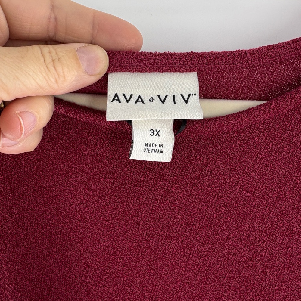 Ava & Viv Sleeveless Midi Dress in Rich Pink - Picture 3 of 8